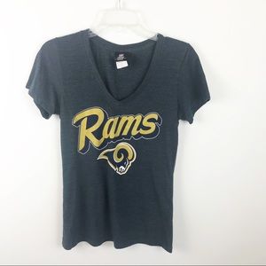 NFL Rams t-shirt blue and gold women’s size Medium